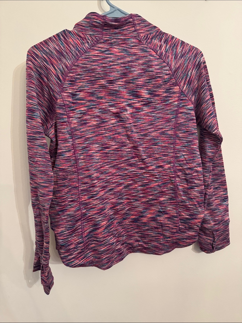 Athleta Pink & Purple Space-Dye Mock Neck Pullover Box 006 - Picture 3 of 4